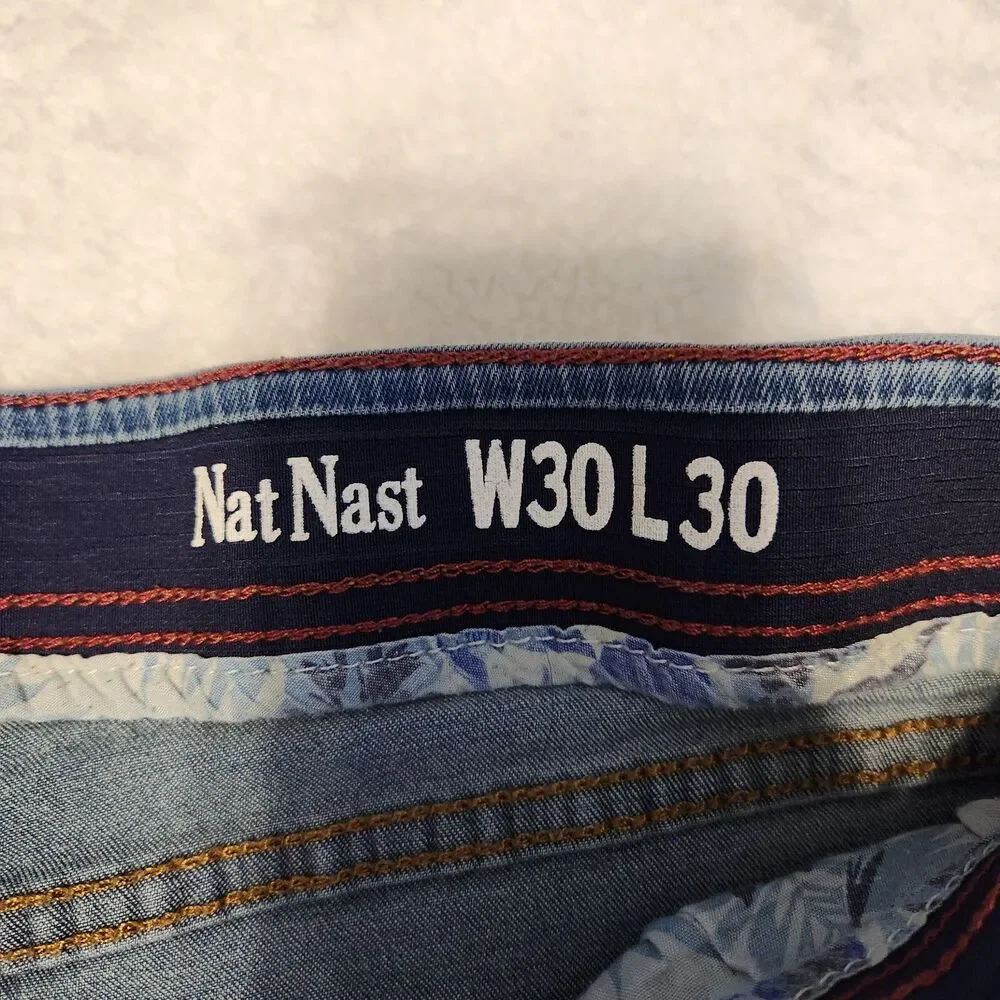 Nat Nast Luxury Originals Denim Men’s 30x29* Blue Medium Wash Straight Leg Jeans